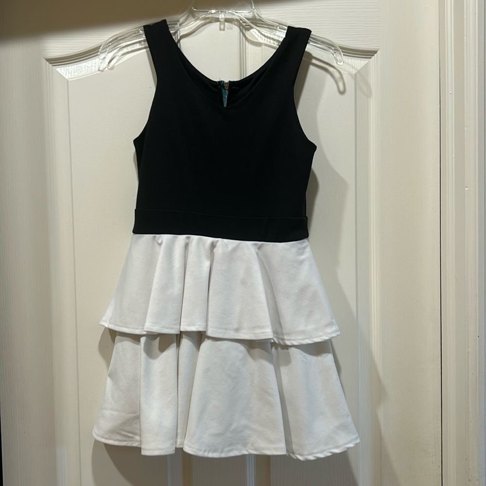 Cute black and white dress for girls
